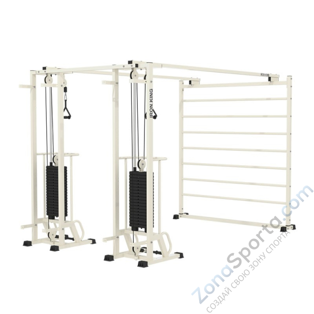 Реабилитационная сдвоенная рама и шведская стенка IK36