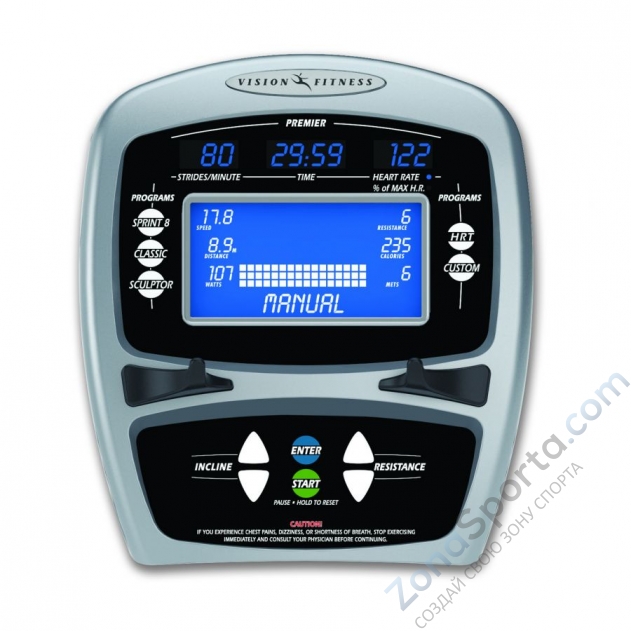Эллиптический эргометр Vision Fitness S7100 HRT