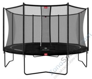 Батут BERG Favorit Regular 430 Black + защитная сетка Comfort