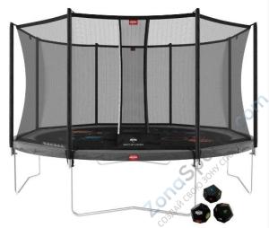 Батут BERG Favorit Regular 430 Grey Levels +защитная сетка Comfort