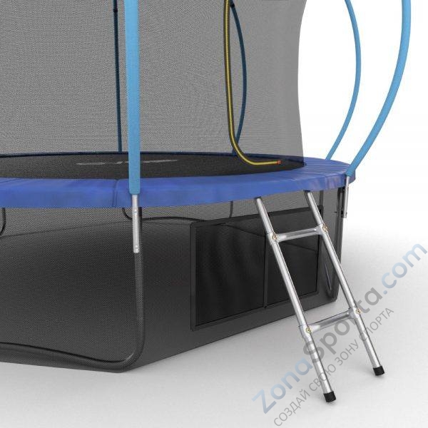 Батут Evo Jump Internal 12ft (Blue) с нижней сетью
