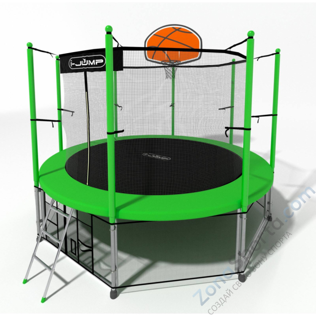 Батут i-Jump Basket 8ft green