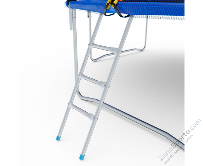 Батут с сеткой DFC Pelpo 12ft с лестницей, Blue
