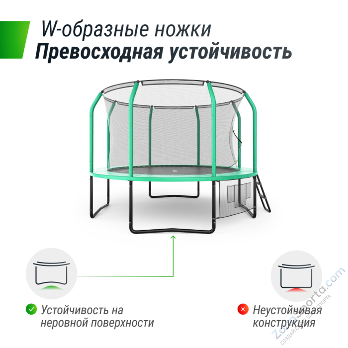 Батут UNIX line Supreme Game 10 ft (green) TRUSUG10GR