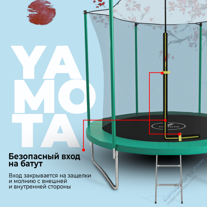 Батут Yamota BASIC 8ft (244 см) Батут Yamota BASIC 8ft (244 см)