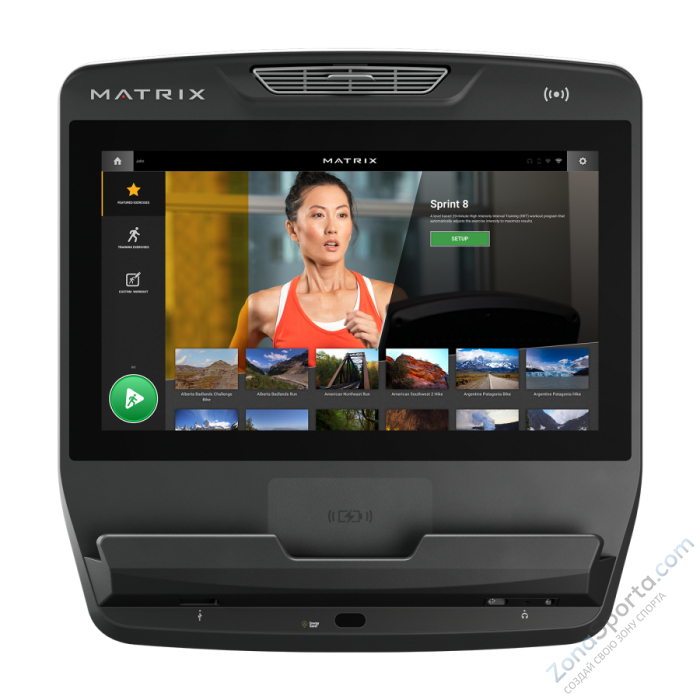 Беговая дорожка Matrix Performance Plus с консолью Touch XL Base