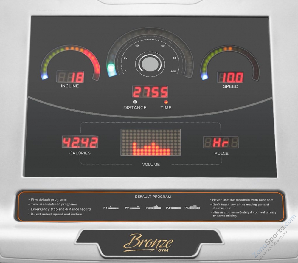 Беговая дорожка Bronze Gym S700 (Promo Edition)