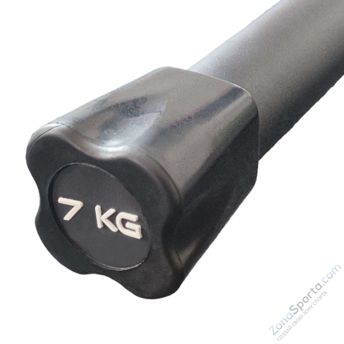 Бодибар 7кг, наконечник черный Fitex FTX-1137-7kg