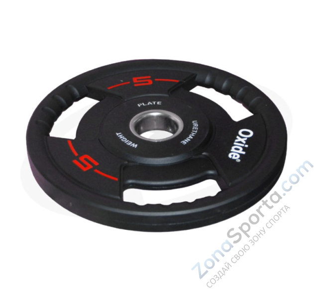 Черный олимпийский полиуретановый диск Oxide OWP02 5 кг
