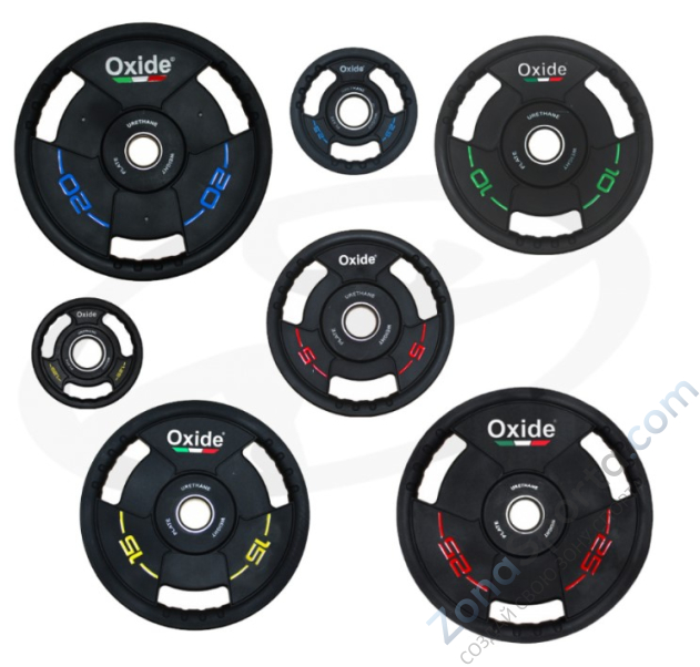 Черный олимпийский полиуретановый диск Oxide OWP02 5 кг