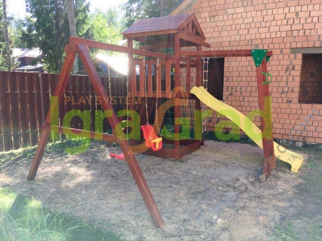 Деревянная детская площадка для дачи Igragrad Панда Фани Gride с рукоходом Деревянная детская площадка для дачи Igragrad Панда Фани Gride с рукоходом