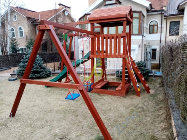 Деревянная детская площадка для дачи Igragrad Панда Фани Gride с рукоходом Деревянная детская площадка для дачи Igragrad Панда Фани Gride с рукоходом
