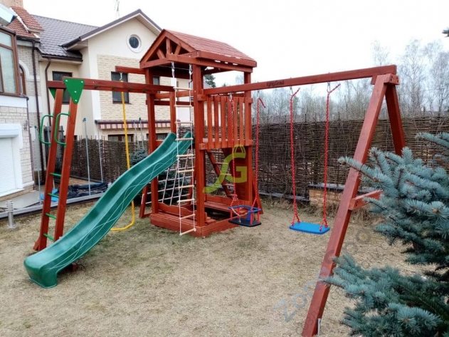 Деревянная детская площадка для дачи Igragrad Панда Фани Gride с рукоходом Деревянная детская площадка для дачи Igragrad Панда Фани Gride с рукоходом