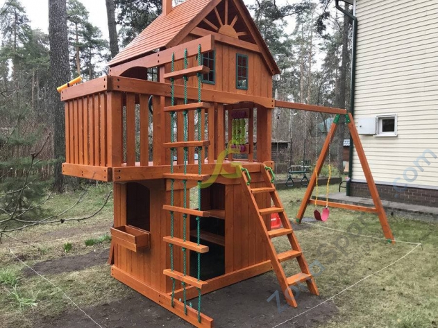 Деревянная детская площадка для дачи Igragrad Шато 2