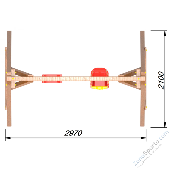Деревянные качели Пикник 2 Оптимус (качели для малышей качели долька)