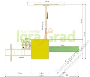 Детская площадка IgraGrad Крафтик с рукоходом