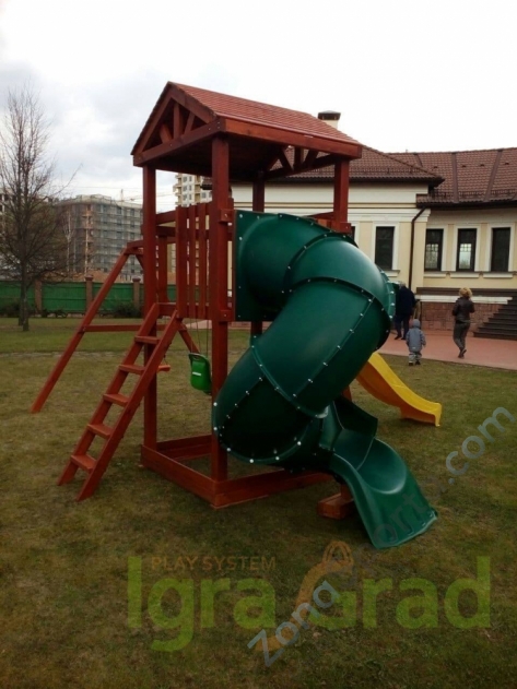 Детская площадка IgraGrad Панда Фани с винтовой трубой Детская площадка IgraGrad Панда Фани с винтовой трубой