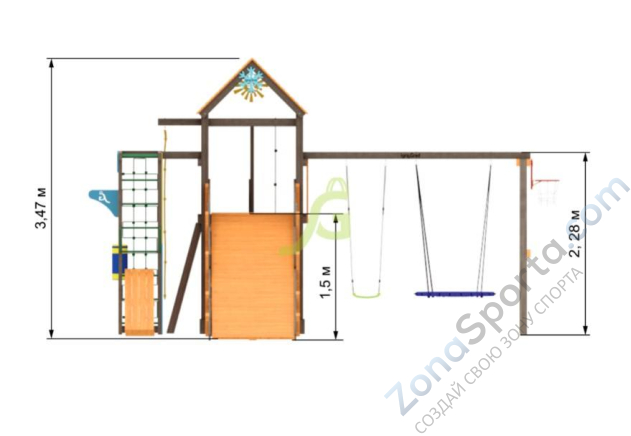 Детская площадка IgraGrad Спорт 1 с зимним модулем