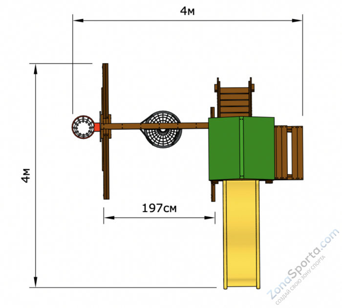 Детская площадка Romashka 1 Lite