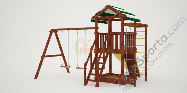 Детская площадка Савушка Мастер 5 (Махагон)