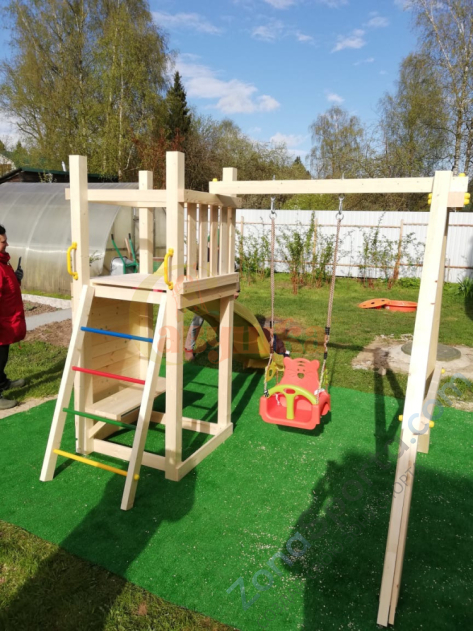 Детская площадка Савушка Мастер 6 с качелями (4 сезона)