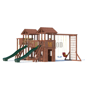 Детская деревянная игровая площадка для улицы дачи CustWood Active 13