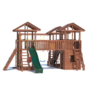 Детская деревянная игровая площадка для улицы дачи CustWood Active 15