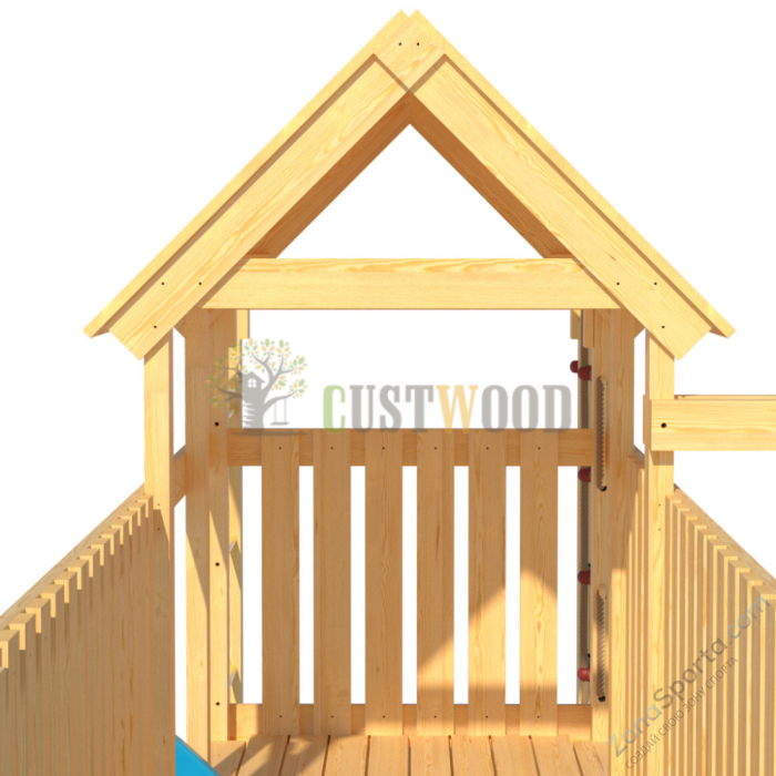 Детская деревянная игровая площадка для улицы дачи CustWood Scout S12 Детская деревянная игровая площадка для улицы дачи CustWood Scout S12