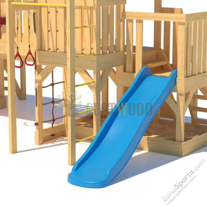 Детская деревянная игровая площадка для улицы дачи CustWood Scout S13 Детская деревянная игровая площадка для улицы дачи CustWood Scout S13