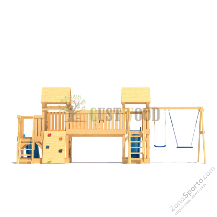 Детская деревянная игровая площадка для улицы дачи CustWood Scout S13 Детская деревянная игровая площадка для улицы дачи CustWood Scout S13