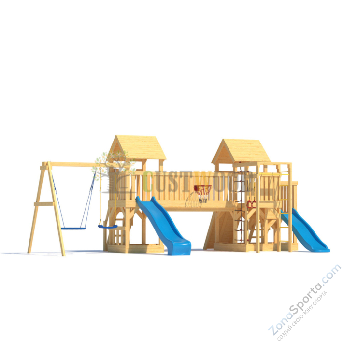 Детская деревянная игровая площадка для улицы дачи CustWood Scout S13 Детская деревянная игровая площадка для улицы дачи CustWood Scout S13