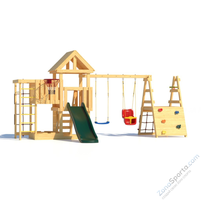 Детская площадка CustWood Junior J15 с деревянной крышей