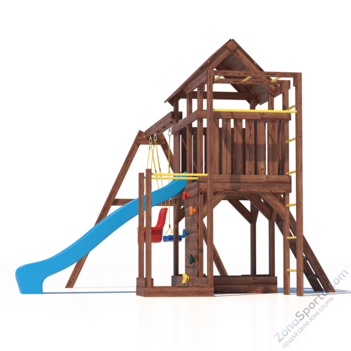 Детская площадка CustWood Scout SC5 с деревянной крышей