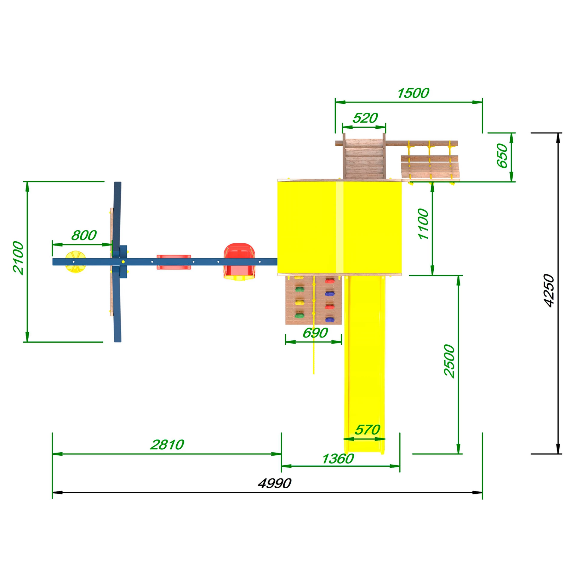 Детская площадка Пикник Элит (синий)