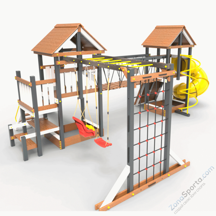 Детская площадка Пикник Ультра А Кракен с винтовой трубой