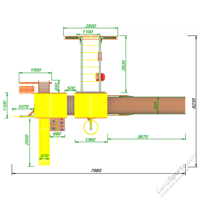 Детская площадка Пикник Вега Пацифик Light AllSeasons