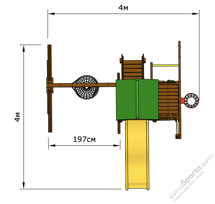 Детская площадка Romashka 4 Norm