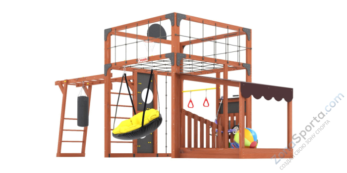 Детская площадка Савушка Куб-4 (Махагон)