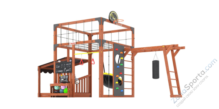 Детская площадка Савушка Куб-4 (Махагон)