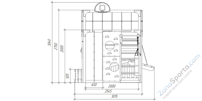 Детская площадка Савушка Куб-4 (Махагон)