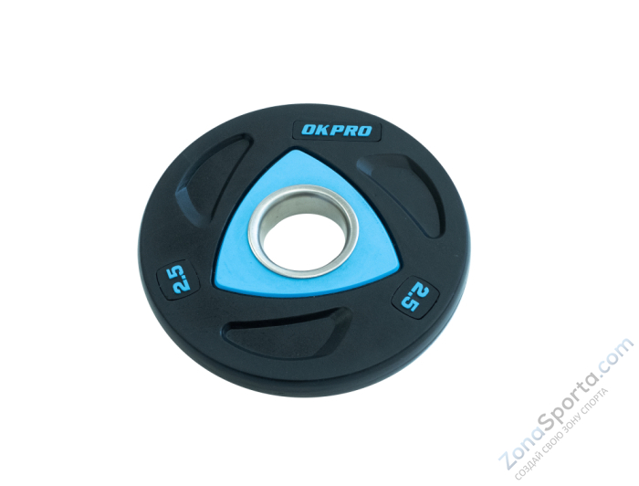 Диск олимпийский полиуретановый OKPRO OK2037-250 2,5 кг