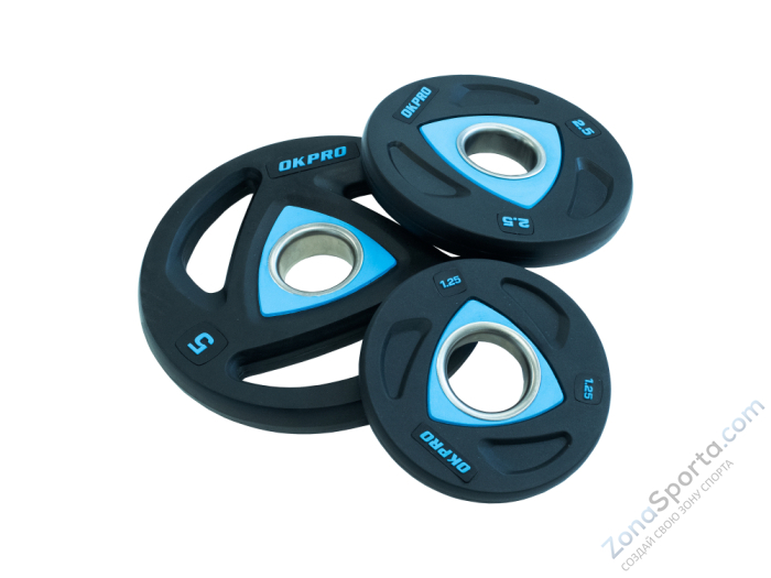 Диск олимпийский полиуретановый OKPRO OK2037-500 5 кг