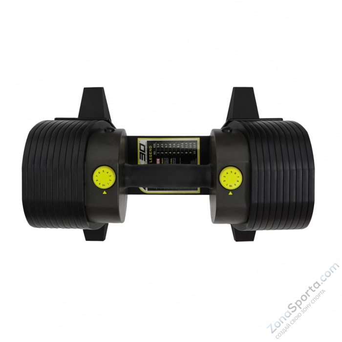 Гантель регулируемая MX Select MX30, вес 3.4-13.9 кг