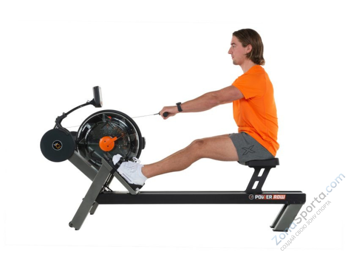 Гребной тренажер FluidPowerROW Grey