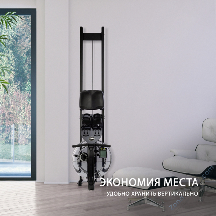 Гребной тренажер Neon Plus - черный