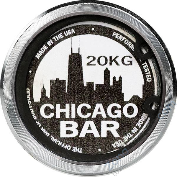 Гриф олимпийский с двойными марками 220 см Body Solid Chicago