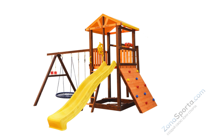 Игровой комплекс Perfetto sport Pitigliano-8 + качели Паутина Игровой комплекс Perfetto sport Pitigliano-8 + качели Паутина