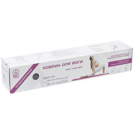 Коврик для йоги INEX Yoga Mat 200 x 78 x 0,6 см, темно-серый