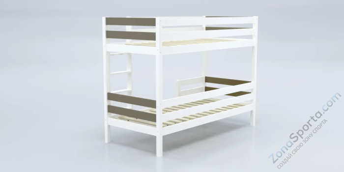 Кровать детская двухъярусная Савушка-01 90х200 Shiitake (бежевый)