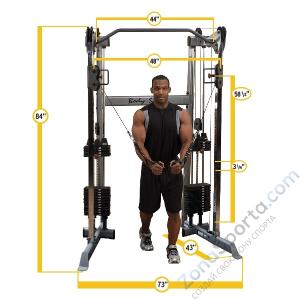 Многофунциональный угловой кроссовер Body Solid GDCC210